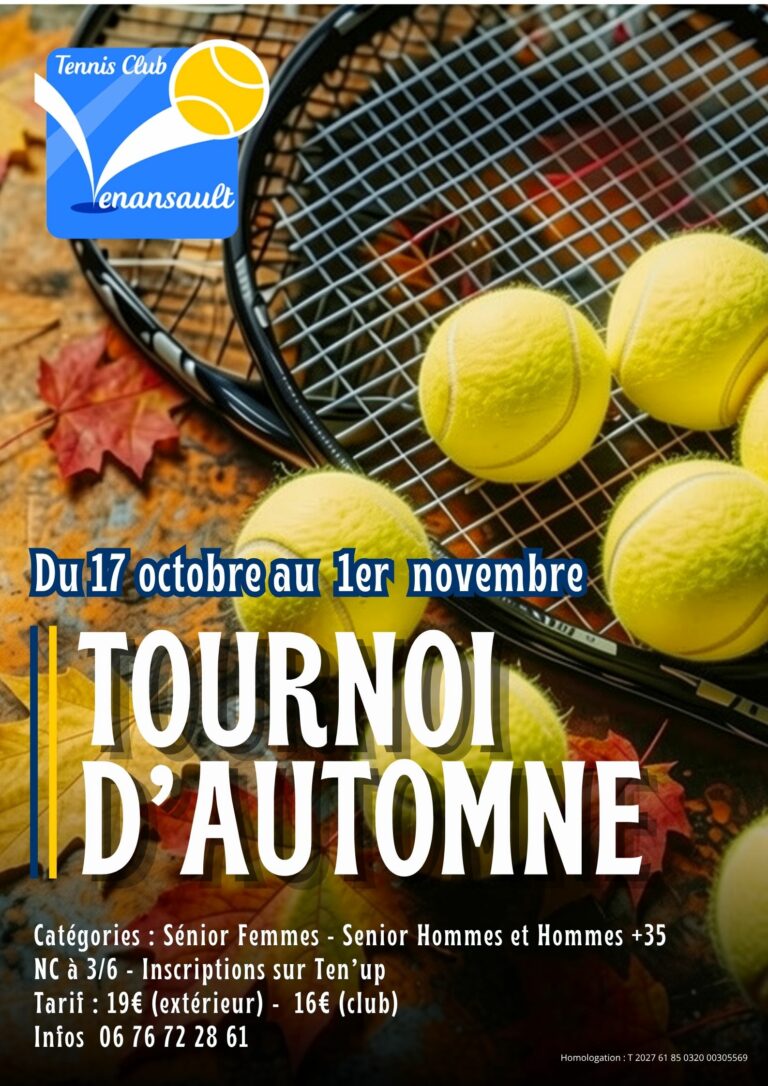 Tournoi d&rsquo;Automne 2026